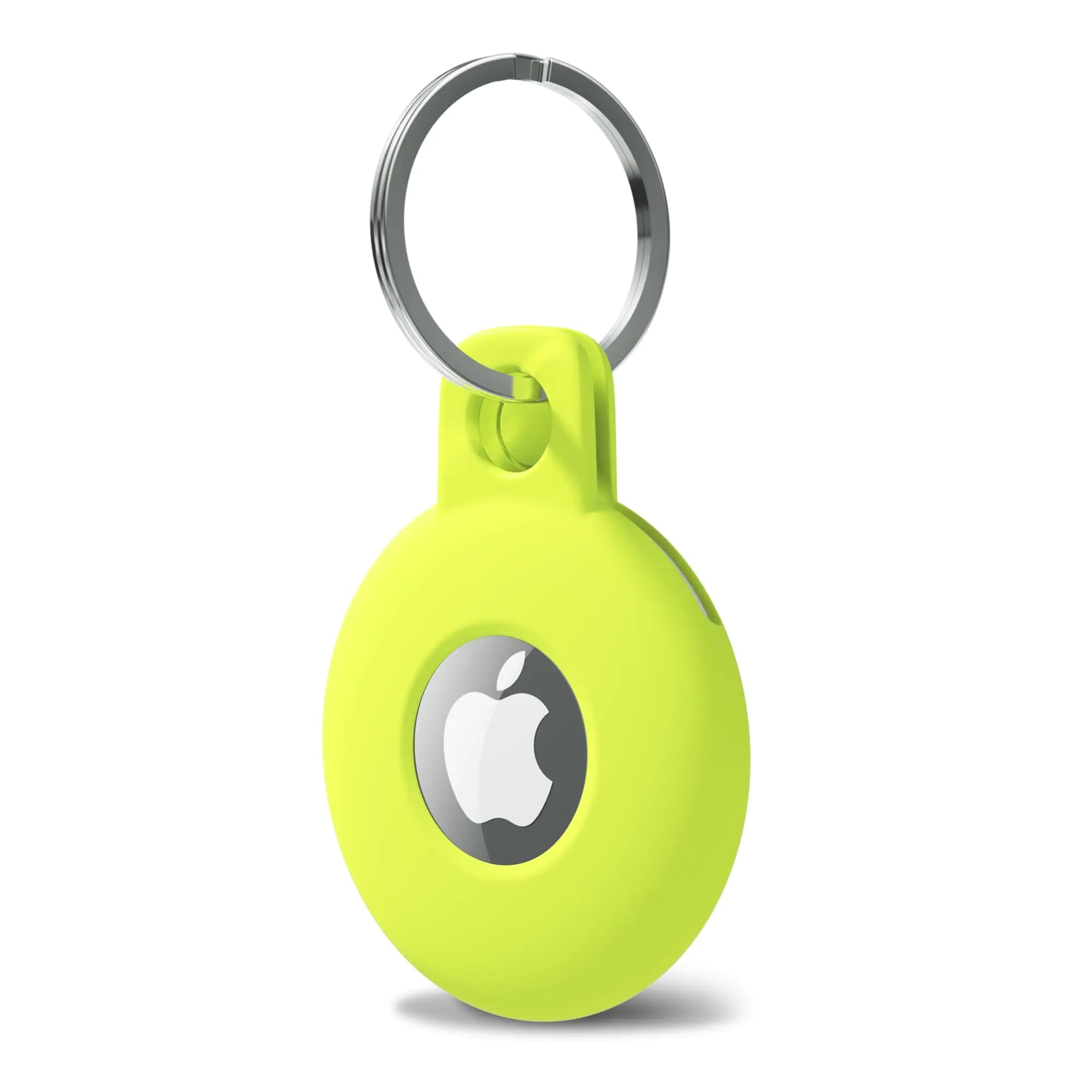AirTag Silicone Holder for Pet Collar - Keychain Case Neon Green