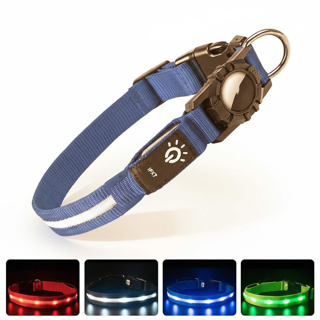 Blue LED Collar - Golden Hour Theme