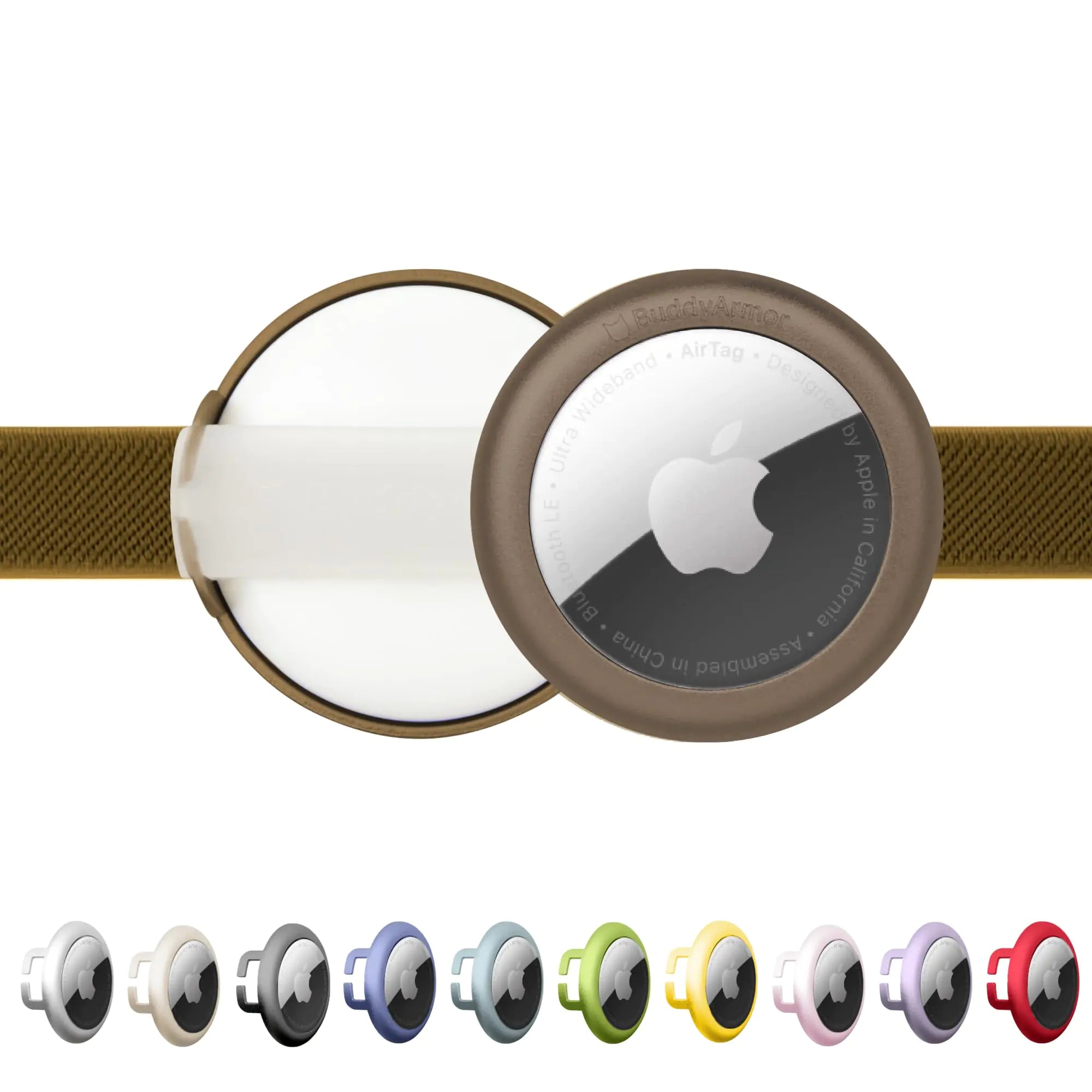 AirTag Holder for Dog Collar - Aluminum GPS Tracker Case No Dangling