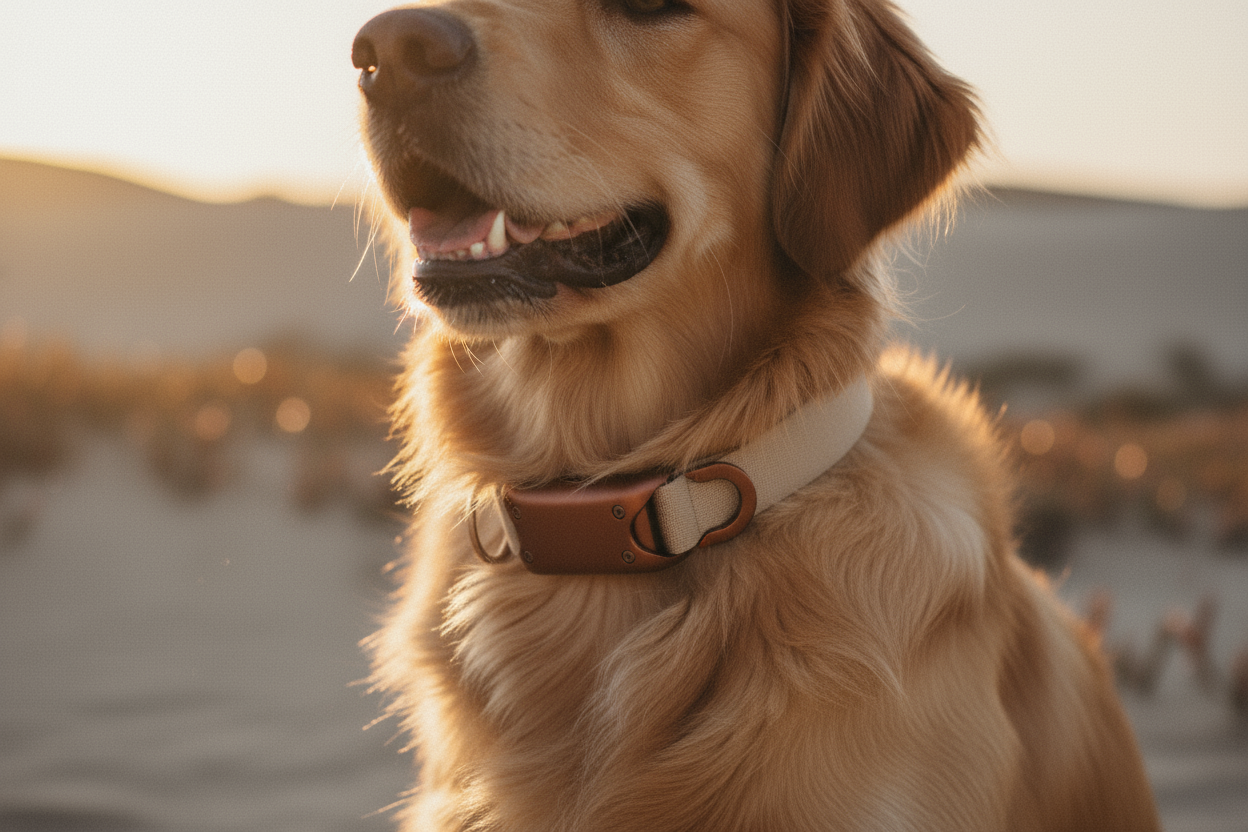 AirTag Holder for Pet Collar - Golden Atmosphere